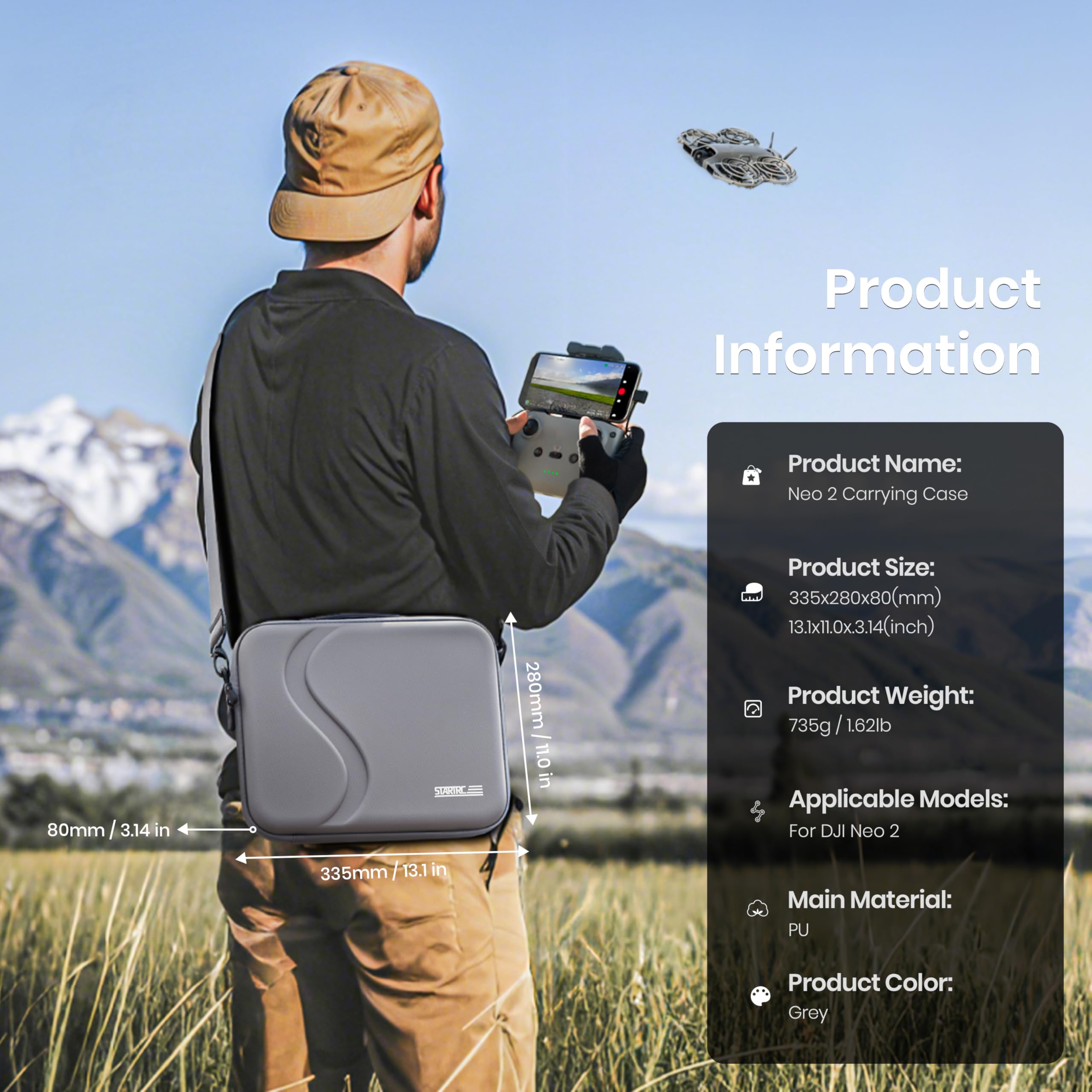 Carrying Case for DJI Neo 2 Ac - Rc Helicopter Bag review and price