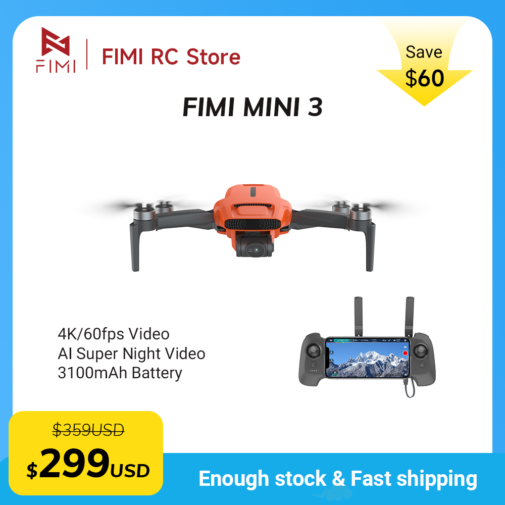 FIMI MINI 3 Camere Drone 4K 60 - Rc Helicopter Mini review and price